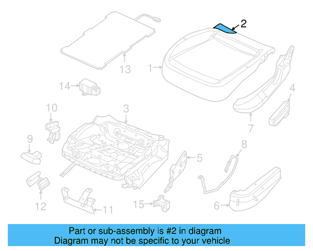 Seat Cushion Pad 5C5-881-375-C - View 6