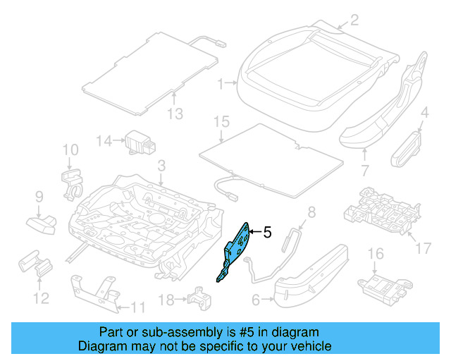 Height Adjuster 8T0-881-094 - View 9
