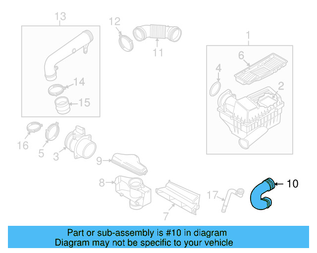 Air Duct 1K0-129-618-AN - View 12