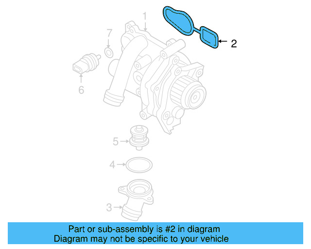 Water Pump Assembly Seal 06J-121-119 - View 23