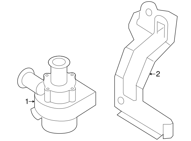 Auxiliary Pump Bracket 1K0-121-093-AR - View 18