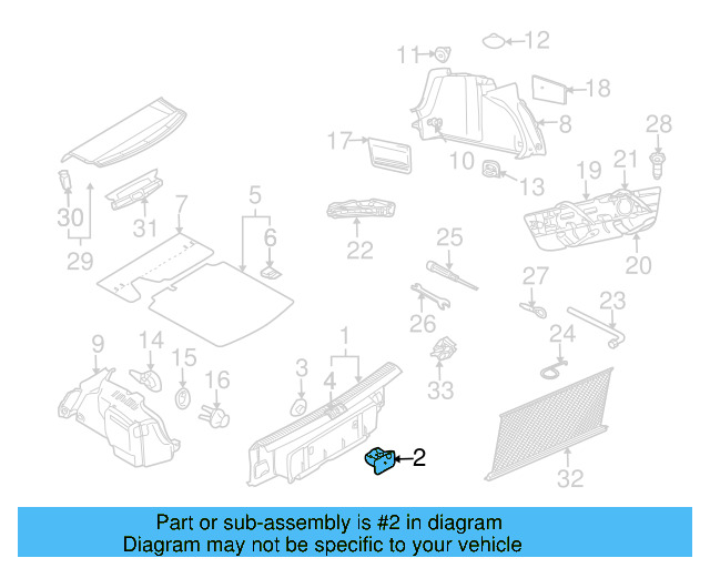 Rear Body Trim 1K5-863-459-R-9B9 - View 3
