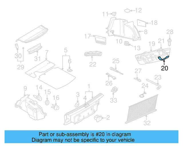 Trunk Lining Plate 4B5-863-627-B-01C - View 5