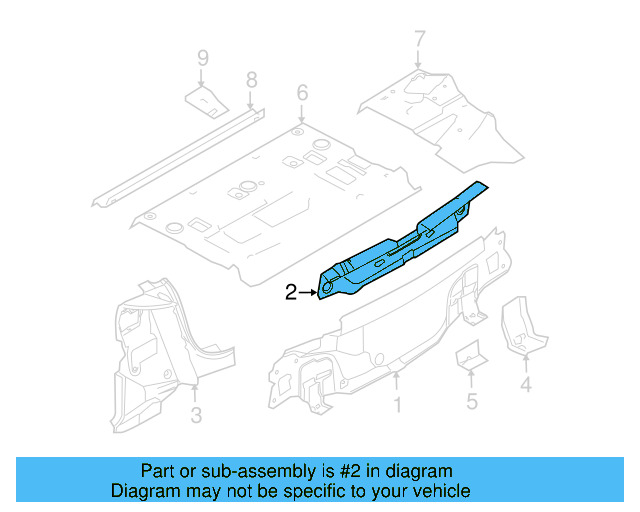 Rear Body Panel Trim Panel 1K9-863-459-A-82V - View 15