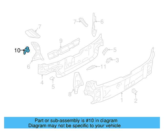 Reinforced Plate 1J9-809-808 - View 3