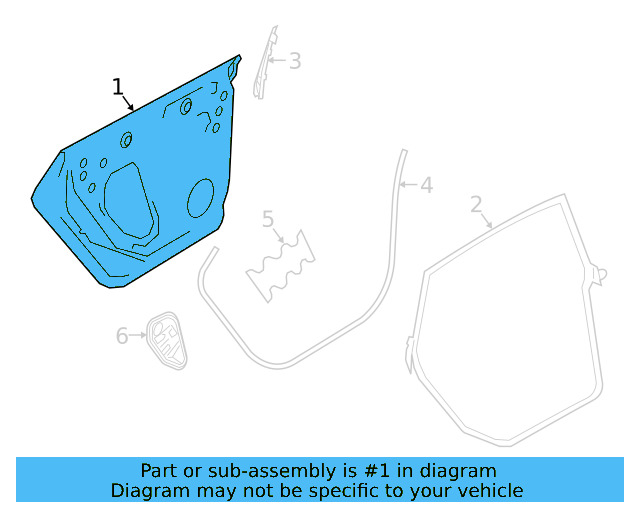 Door Shell 3G8-833-055-N - View 3