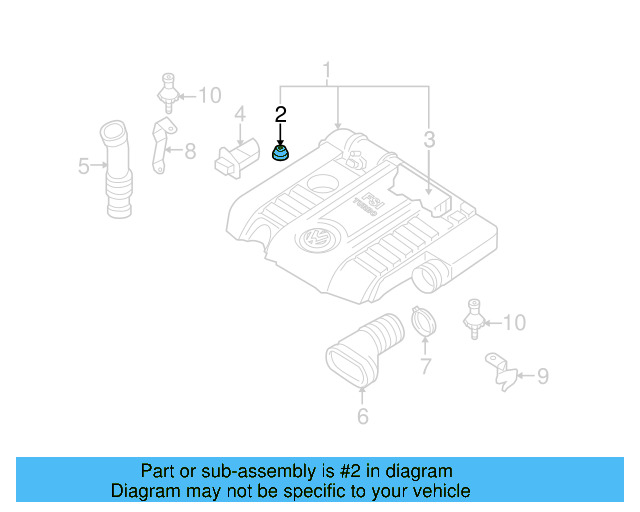Air Filter Housing Grommet 036-129-689-B - View 12