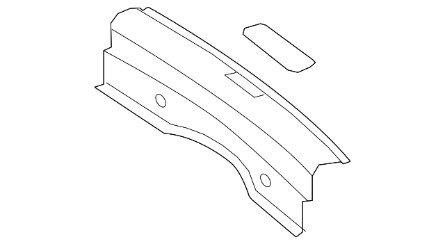 Rear Body Panel Trim Panel 1K9-863-459-A-82V - View 6
