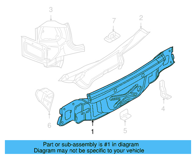 Rear Body Panel 1K9-813-301 - View 8
