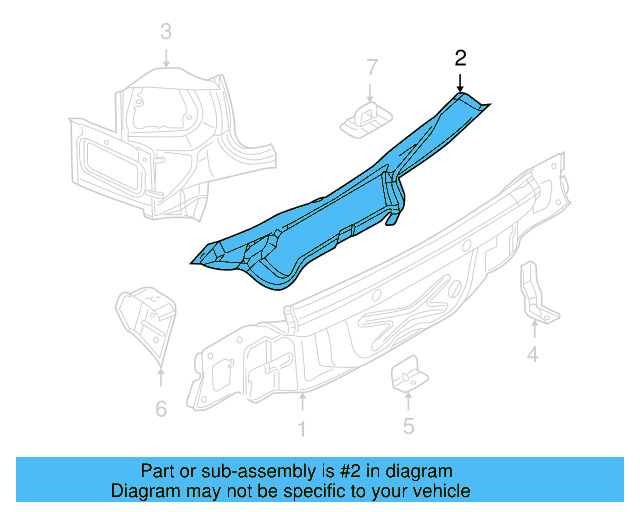 Rear Body Panel 1K9-813-311 - View 10