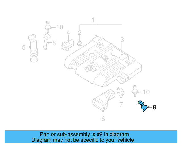 Retainer Plate 06F-133-336-B - View 2