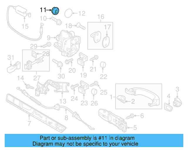 Door Shell Plug 191-807-196 - View 15