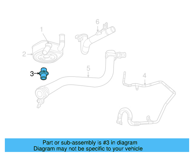 Oil Cooler Connector 7B0-117-721 - View 3