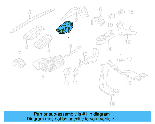 Engine Air Intake Hose 1K0-129-627-C - View 91