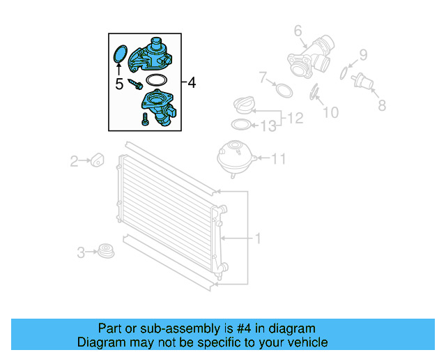 Thermostat Cover 06H-121-121-L - View 19