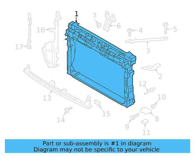 Radiator Support 5GM-805-588-D-9B9 - View 8
