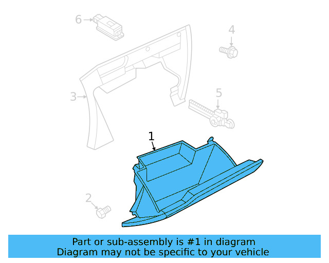 Glove Box 2GJ-857-114-A-82V - View 4