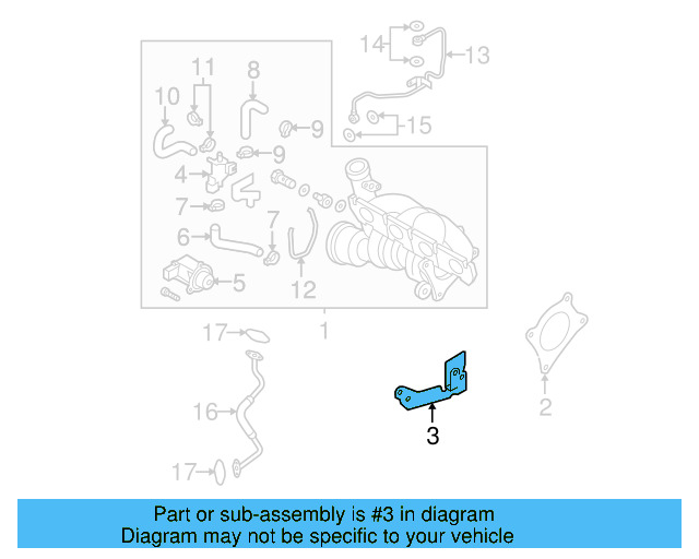 Turbocharger Bracket 06J-145-536-M - View 34