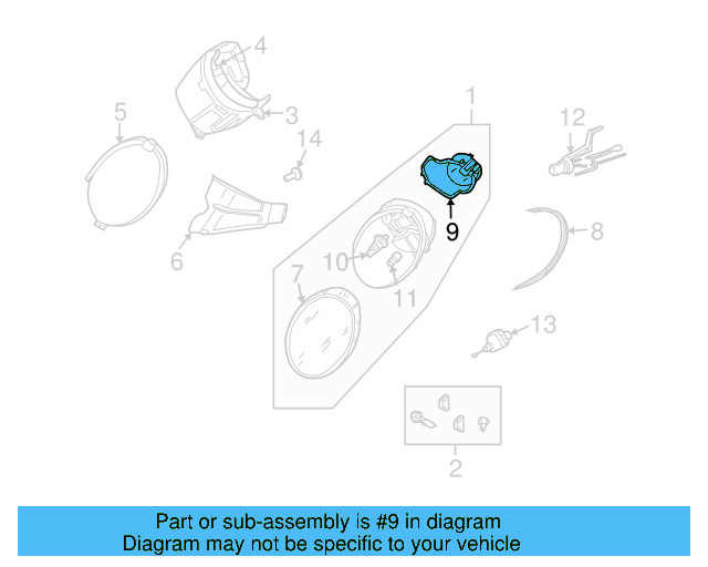 Rear Cap 1C0-941-607 - View 9