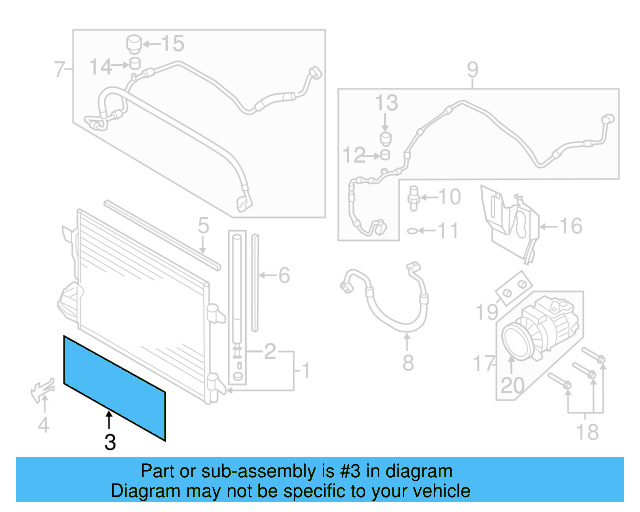 Grille 5K0-853-651-BF-041 - View 7