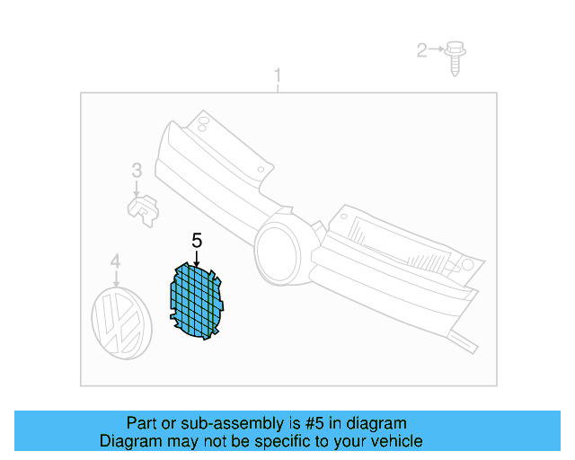 Emblem Screen 5K0-853-343-H81 - View 16