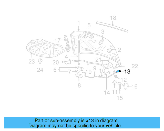 Release Cable Grommet 3C0-823-544 - View 6