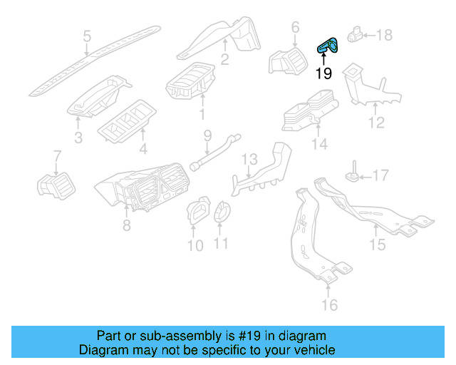Air Quality Sens Bracket 1K0-971-939-C - View 3