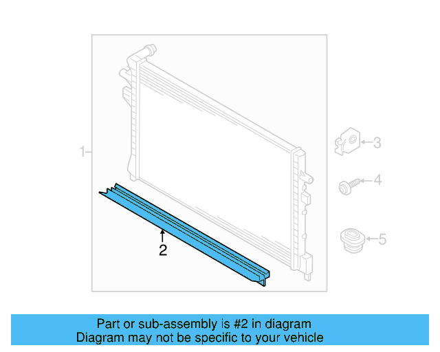Radiator Lower Seal 5Q0-121-345-H - View 19