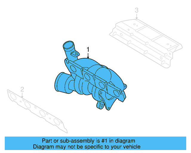 Exhaust Manifold 06F-145-701-H - View 2