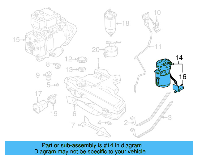 Electric Fuel Pump 1J0-919-087-S - View 20