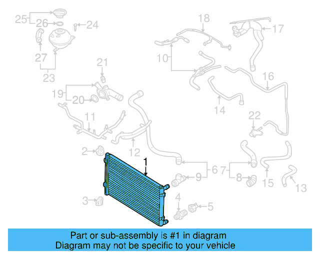 Radiator 1J0-121-253-S - View 14