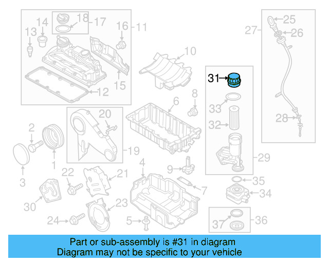 Oil Filter Housing Gasket 045-115-441 - View 22