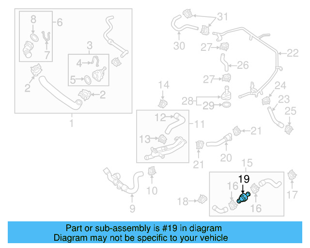 Reservoir Hose Clamp N-906-869-02 - View 281