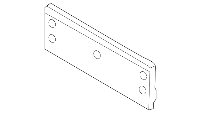 License Bracket 5NN-807-287-K-9B9 - View 4