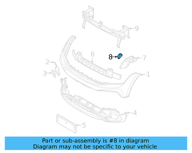 Headlamp Bracket 5NA-804-593 - View 2