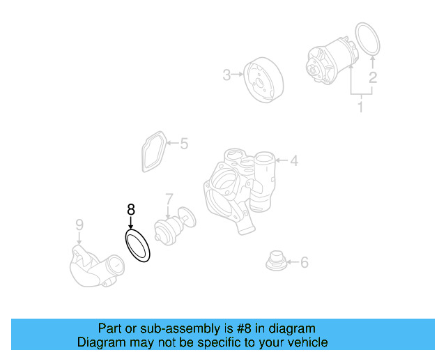 Thermostat Housing Gasket 021-121-119-A - View 27