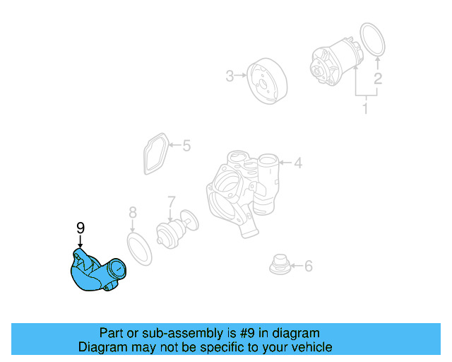 Thermostat Housing 021-121-121-C - View 18