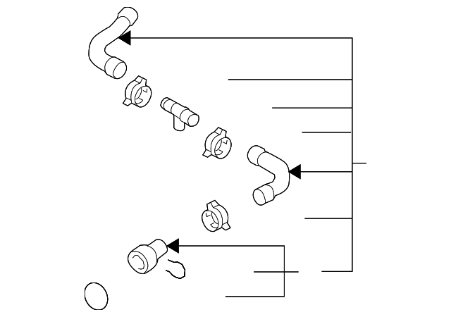 Upper Hose 1K0-122-101-DK - View 8