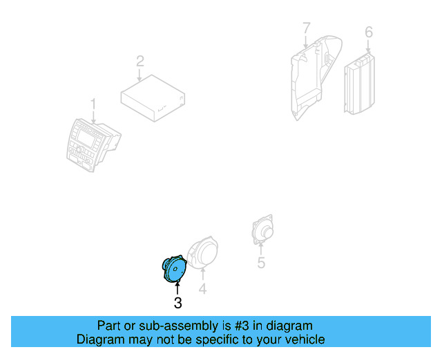 Front Dr Speaker 3D0-035-454-H - View 4