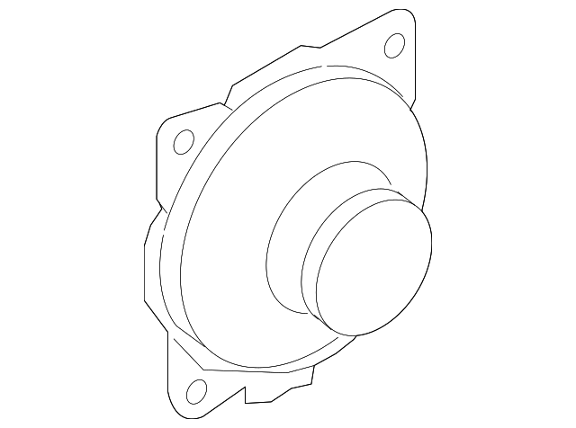 Rear Dr Speaker 3D0-035-454-J - View 3