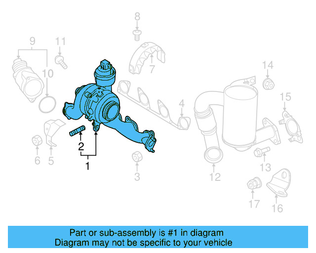 Exhaust Manifold 03L-253-056-X - View 18