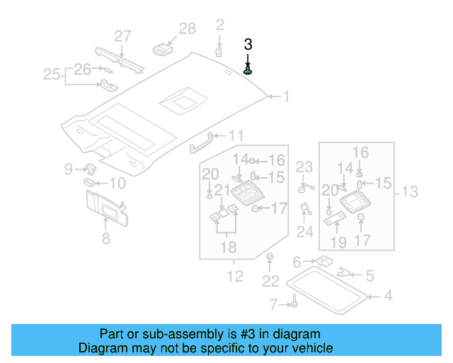 Hinge Cover Nut 6Q0-867-334 - View 4