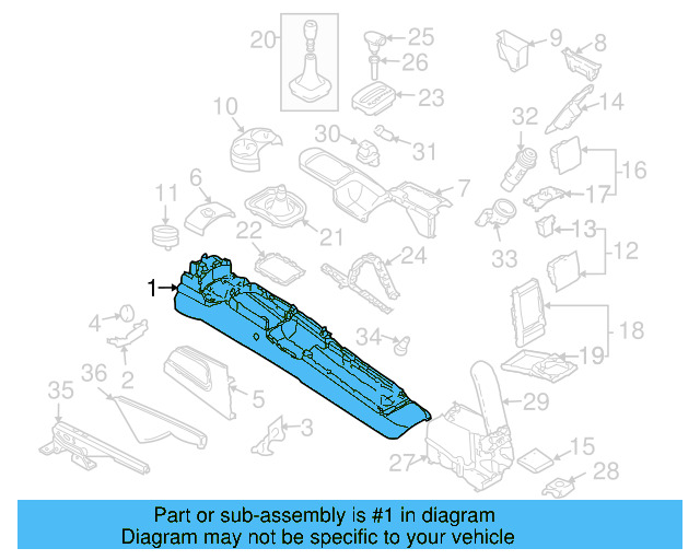 Console Body 1C0-864-363-Q-2QL
