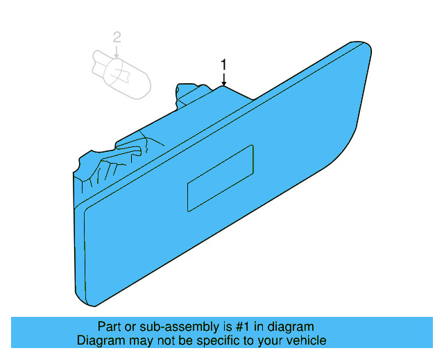 Side Marker Lamp 3B0-945-072-A - View 4