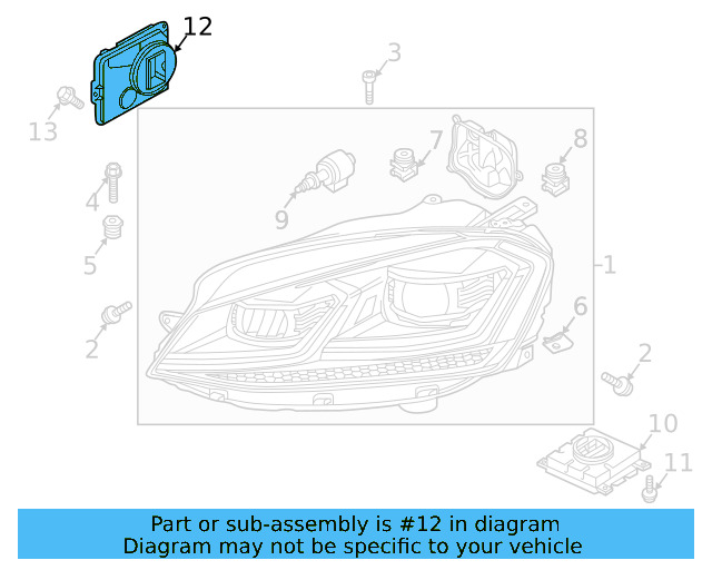 Control Module 8V0-907-399-D - View 2