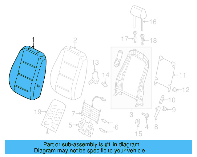 Seat Back Cover 561-881-805-AN-UFE - View 6
