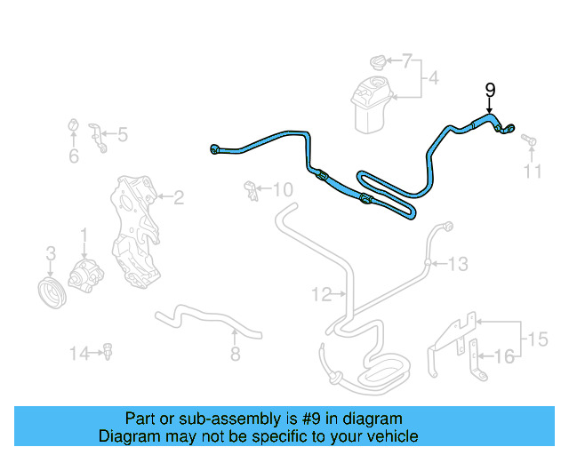 Pressure Hose 1C0-422-893-J - View 4