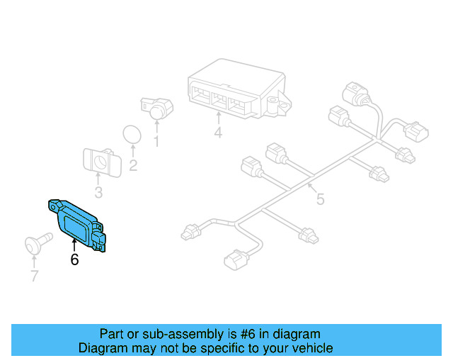 Blind Spot Radar 5Q0-907-686-B - View 21