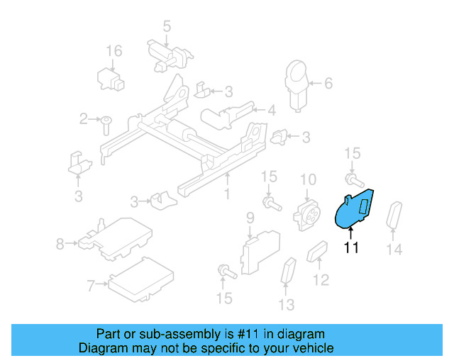 Adjuster Switch 8K0-959-748-C - View 10