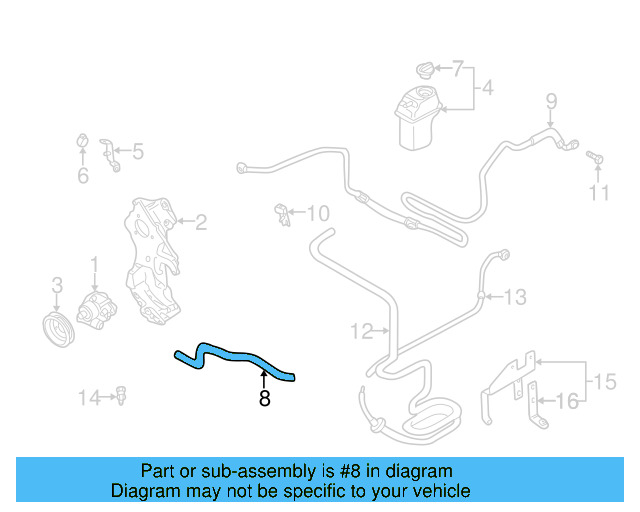 Suction Hose 1C0-422-889-A - View 4